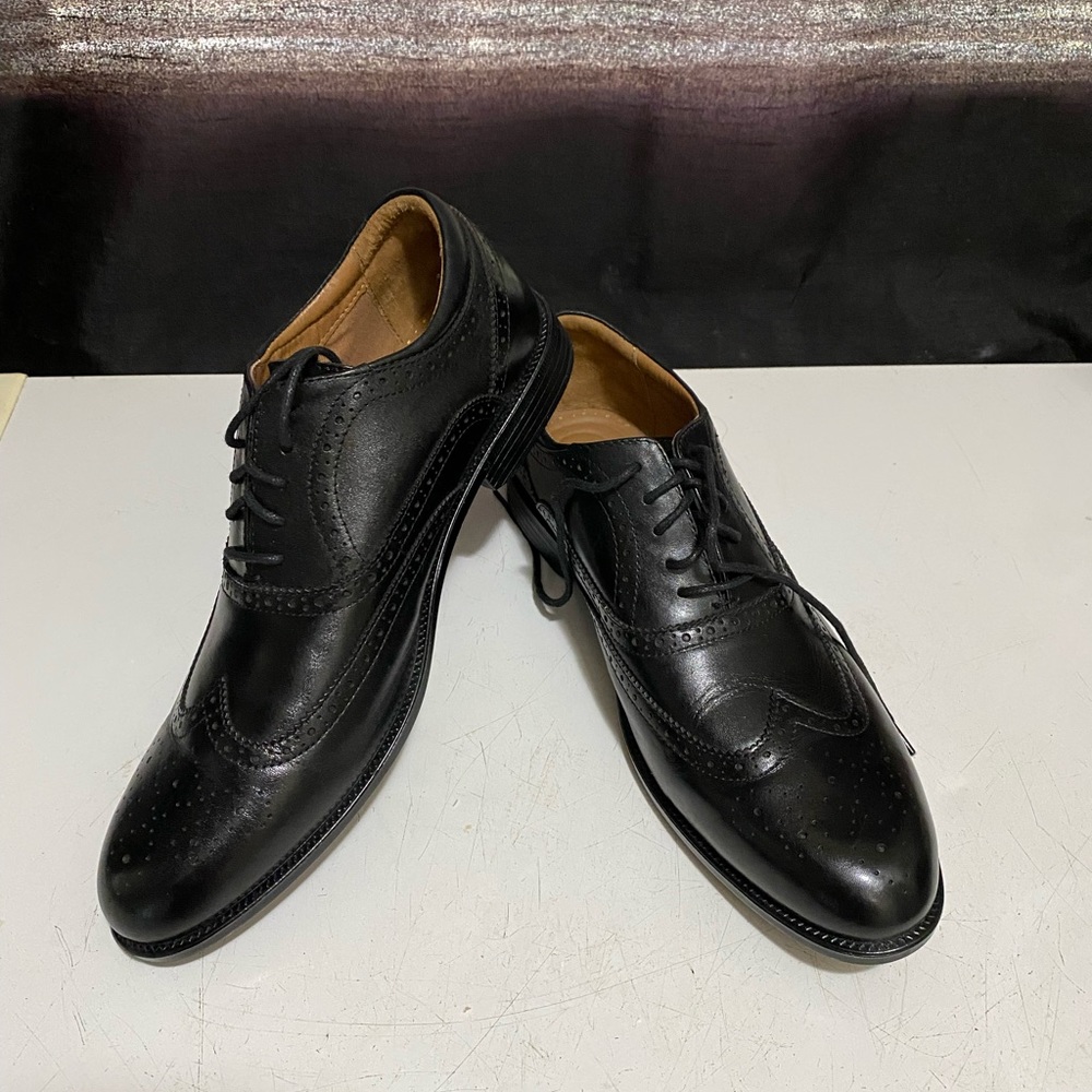 Black Flex Step Brass Engineered Gentlemens shoes size 10M